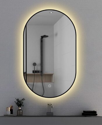 Ovale badkamerspiegel