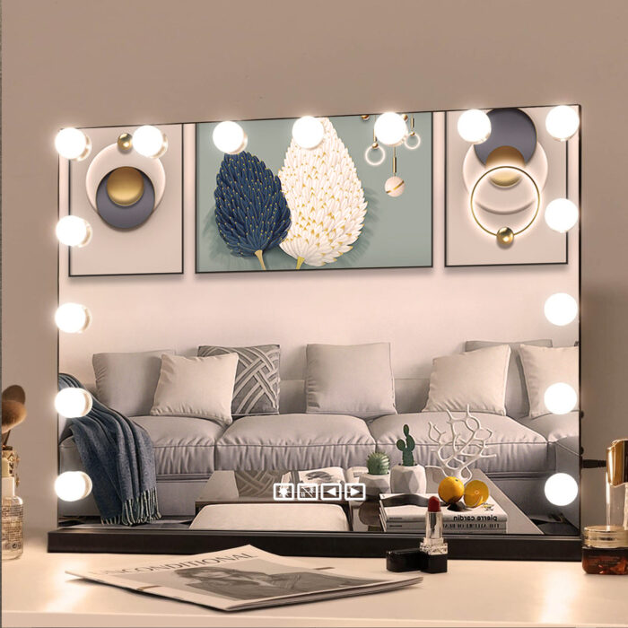 MAKE UP SPIEGEL ZWART